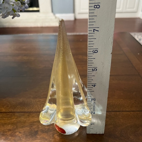 Murano Italian glass gold Christmas tree. - Picture 2 of 3